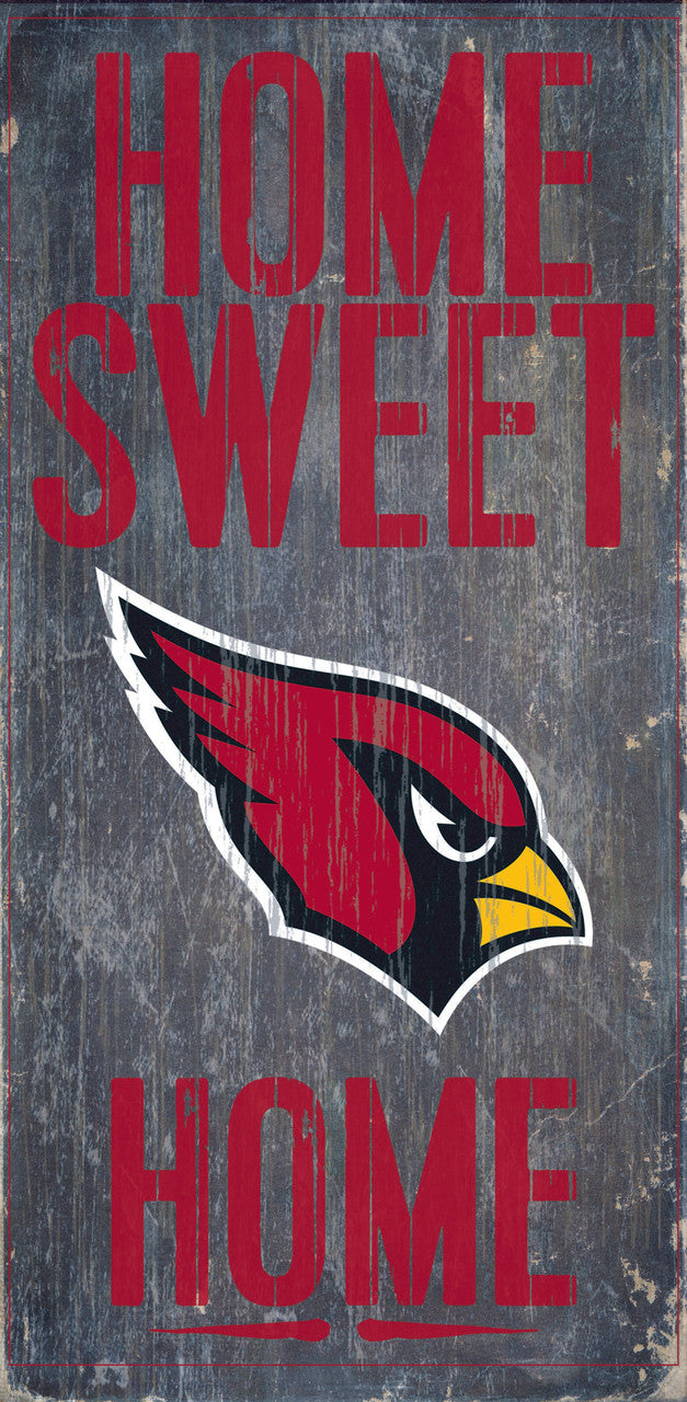 Fan Creations Arizona Cardinals Home Sweet Home Wood Sign 6"x12" Fan Gear NFL Arizona Cardinals