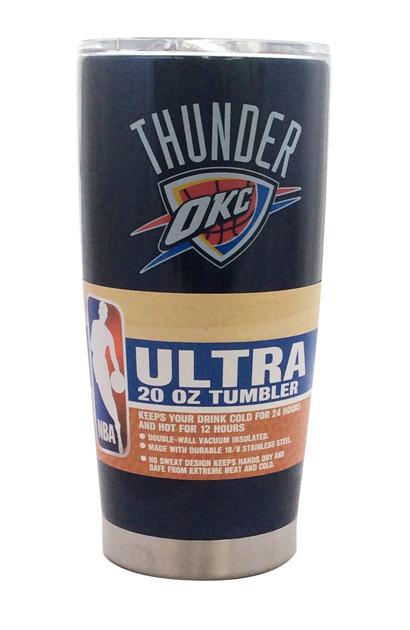 BOELTER Oklahoma City Thunder Blue 20oz Ultra Travel Tumbler Fan Gear NBA Oklahoma City Thunder