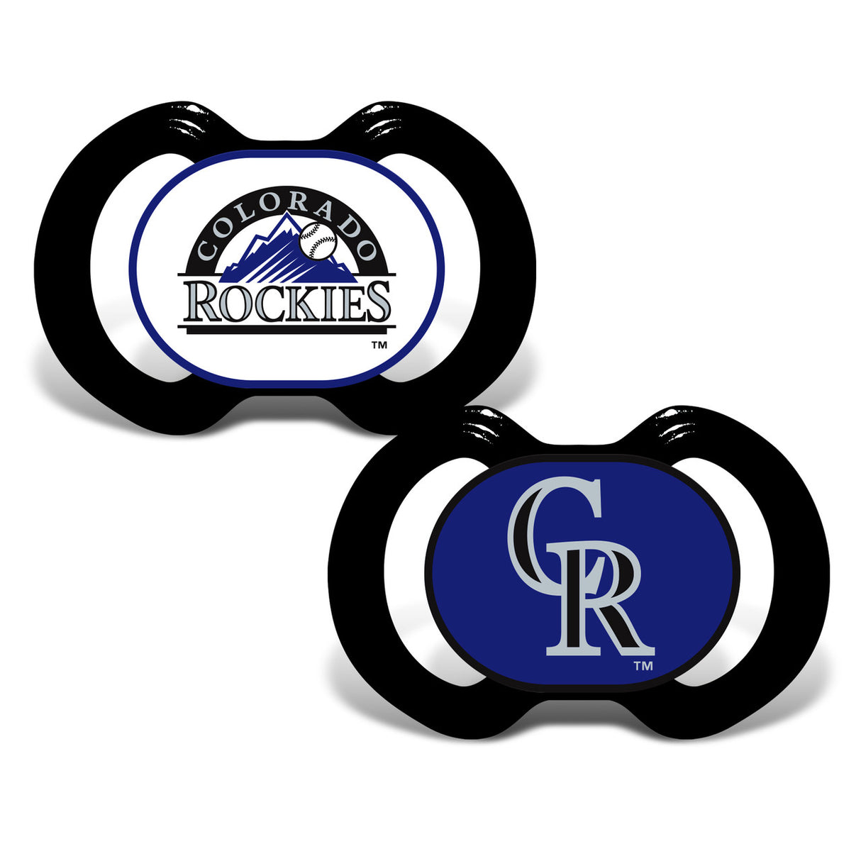 Baby Fanatic Colorado Rockies Pacifier 2 Pack Fan Gear MLB Colorado Rockies