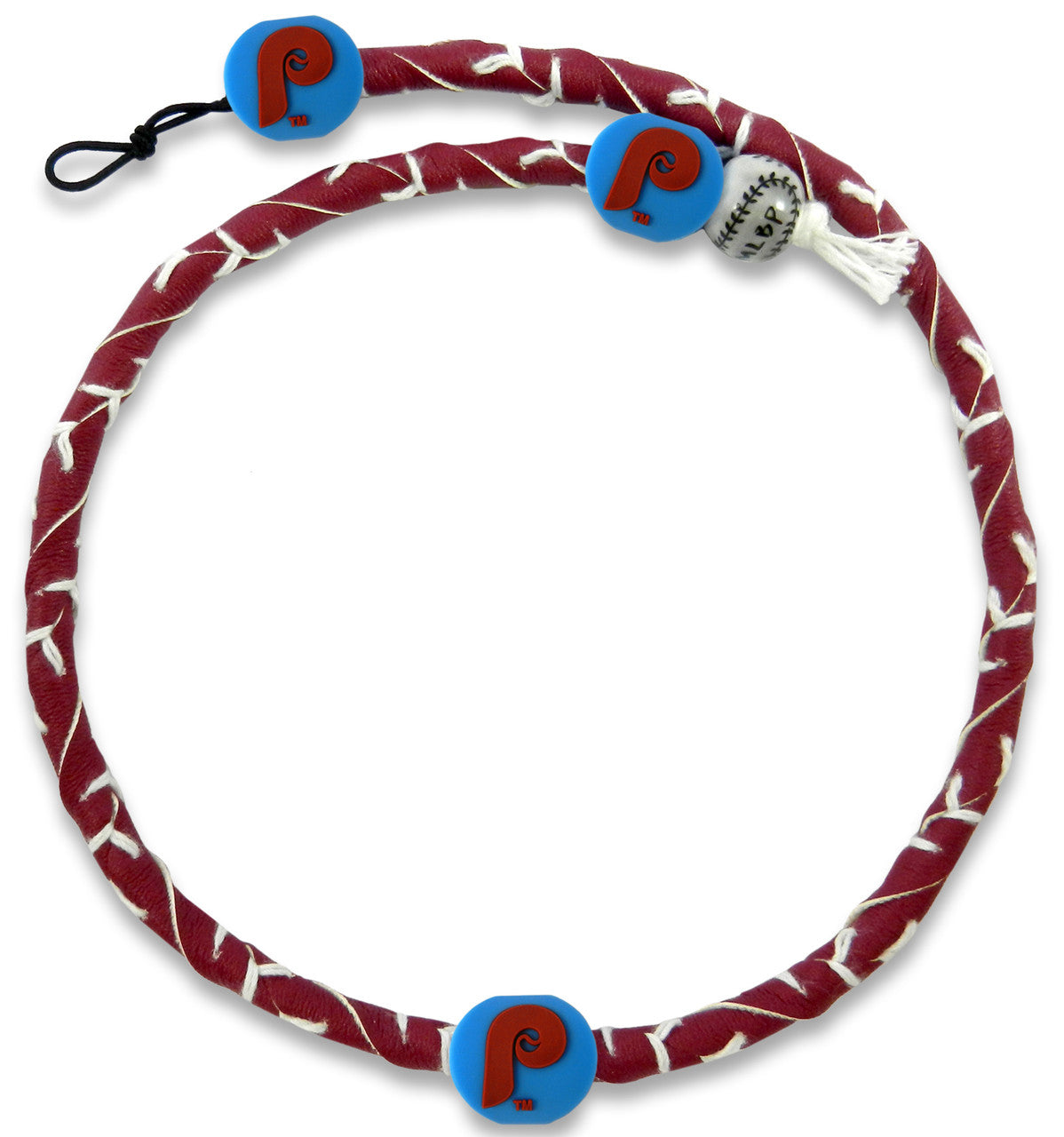 Gamewear Philadelphia Phillies Retro P Logo Frozen Rope Team Color Baseball Necklace Fan Gear MLB Philadelphia Phillies