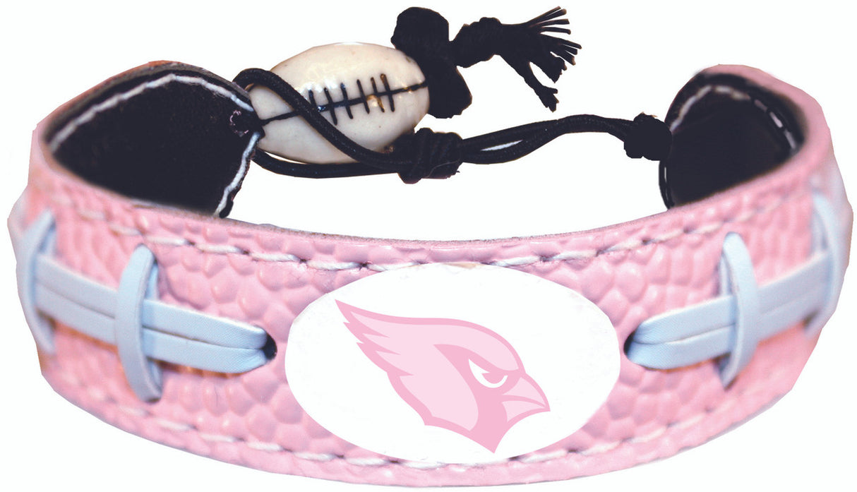 Gamewear Arizona Cardinals Pink Football Bracelet Fan Gear NFL Arizona Cardinals