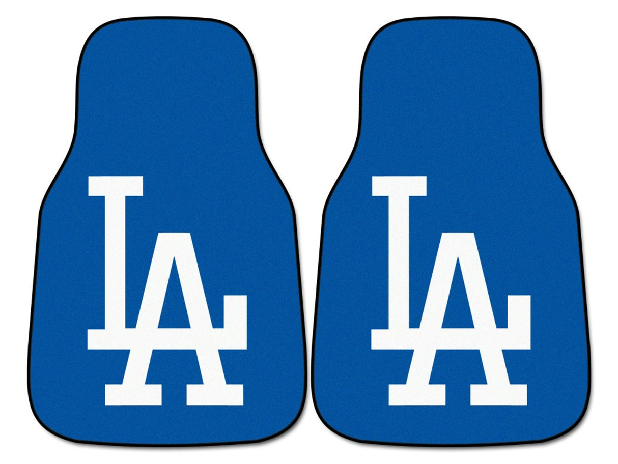 Fanmats Los Angeles Dodgers Printed Carpet Car Mats 2 Piece Set Fan Gear MLB Los Angeles Dodgers