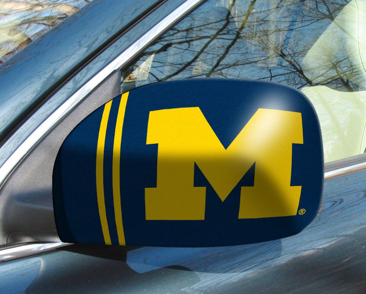 Fanmats Michigan Wolverines Mirror Cover Small Fan Gear NCAA Michigan Wolverines