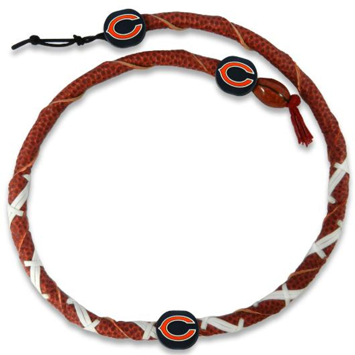 Gamewear Chicago Bears Spiral Football Necklace Fan Gear NFL Chicago Bears