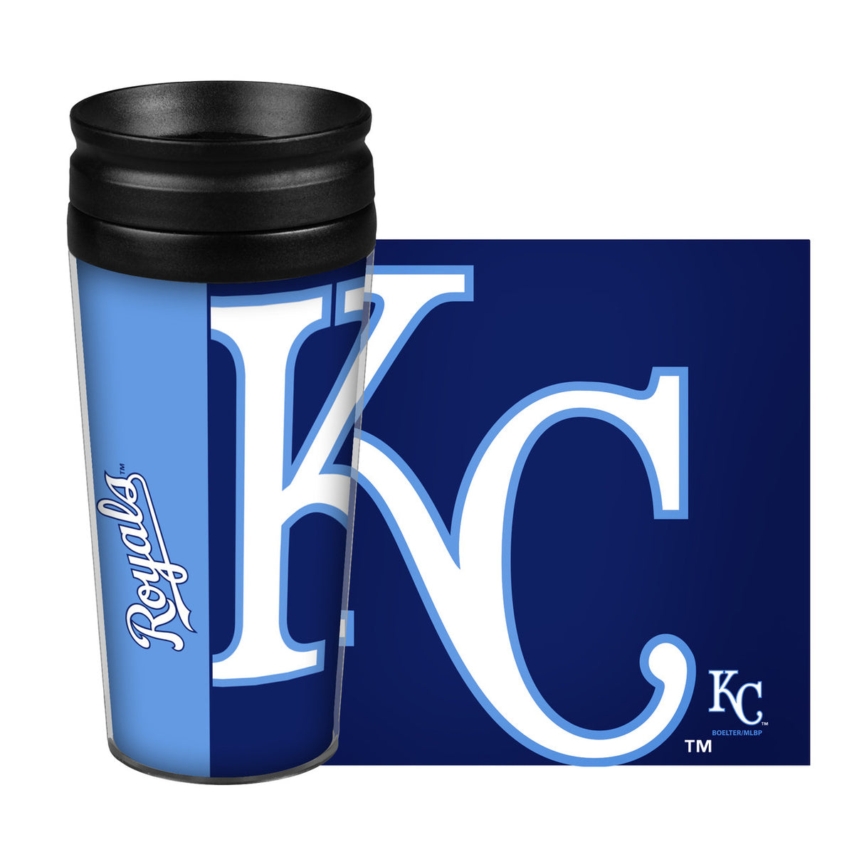 BOELTER Kansas City Royals 14oz Full Wrap Style Hype Design Travel Mug Fan Gear MLB Kansas City Royals