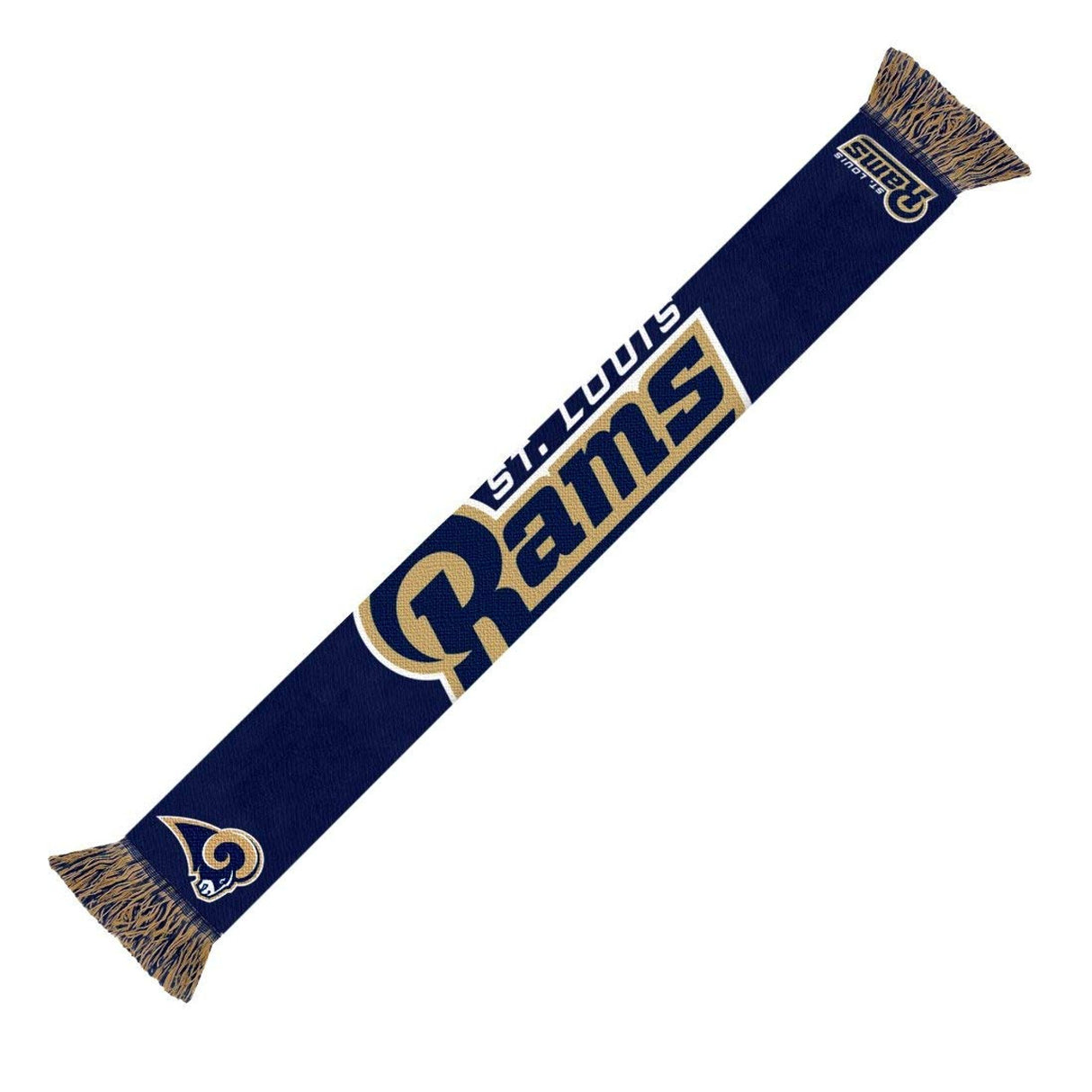 Forever Collectibles St. Louis Rams Woodmark Scarf 2014 Fan Gear NFL Los Angeles Rams