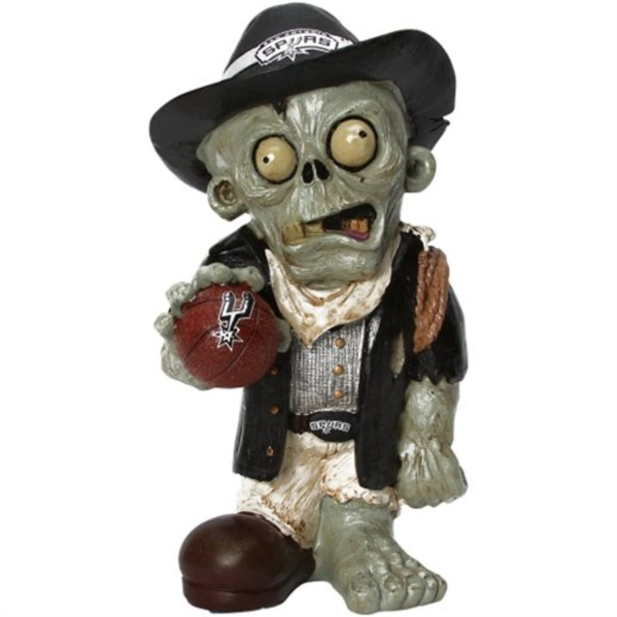 Forever Collectibles San Antonio Spurs Zombie On Logo Figurine Fan Gear NBA San Antonio Spurs
