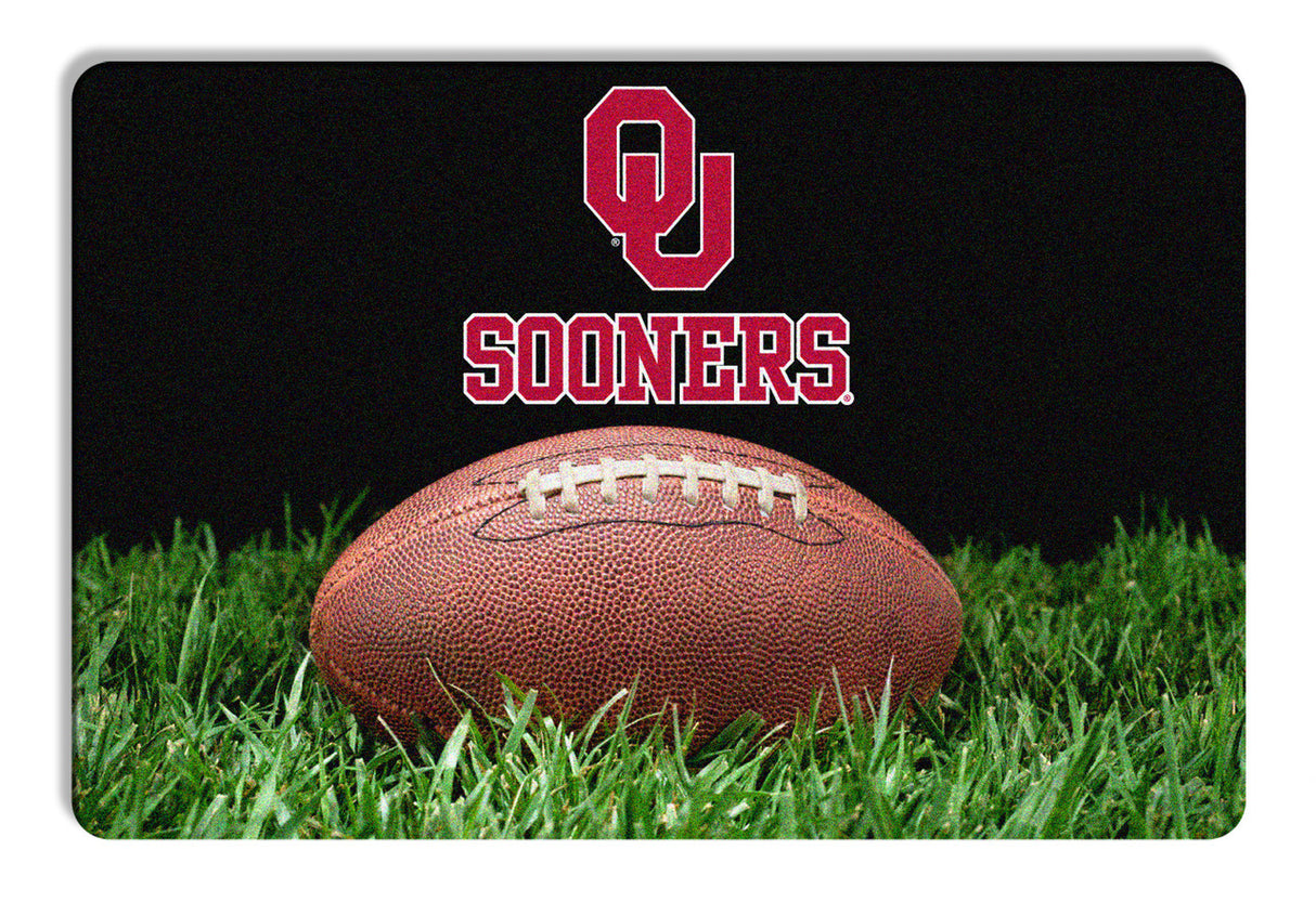 Gamewear Oklahoma Sooners Classic Football Pet Bowl Mat Size Large Fan Gear NCAA Oklahoma Sooners