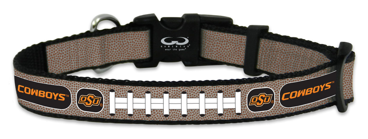 Gamewear Oklahoma State Cowboys Reflective Football Pet Collar Size Small Fan Gear NCAA Oklahoma State Cowboys