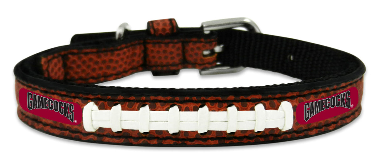 Gamewear South Carolina Gamecocks Classic Leather Football Pet Collar Size Toy Fan Gear NCAA South Carolina Gamecocks