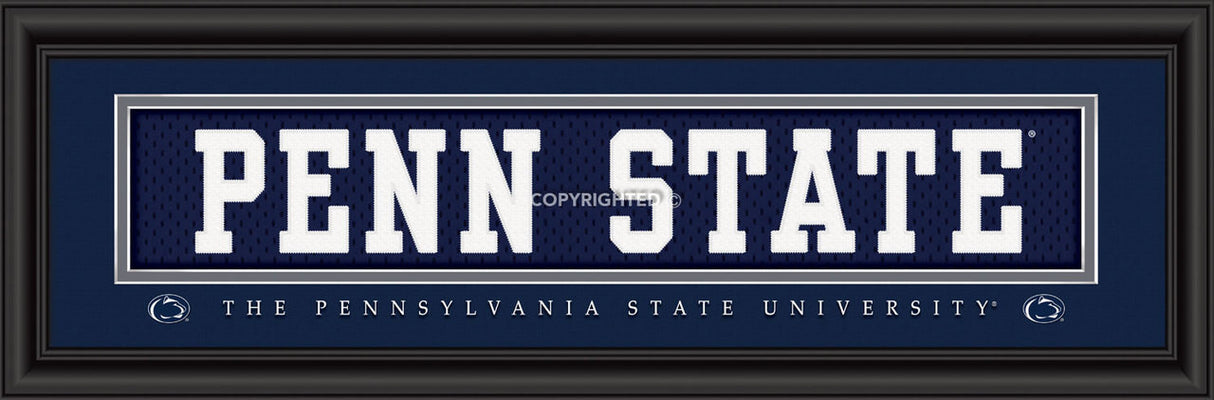 Prints Charming Penn State Nittany Lions Penn State Slogan Stitched Uniform Print Fan Gear NCAA Penn State Nittany Lions
