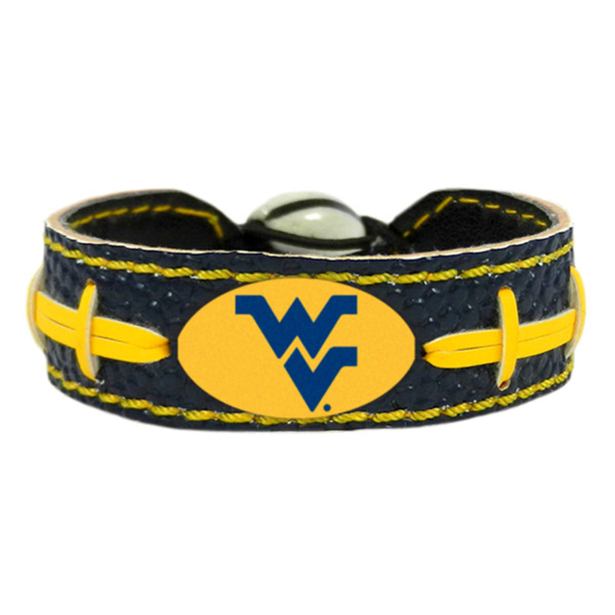 Gamewear West Virginia Mountaineers Team Color Football Bracelet Fan Gear NCAA West Virginia Mountaineers