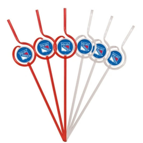 Pangea Brands New York Rangers Team Sipper Straws Fan Gear NHL New York Rangers