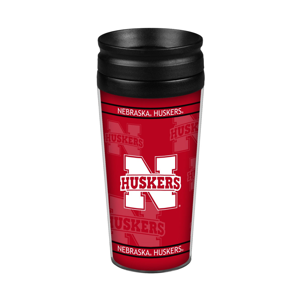 BOELTER Nebraska Cornhuskers 14oz. Full Wrap Travel Mug Fan Gear NCAA Nebraska Cornhuskers