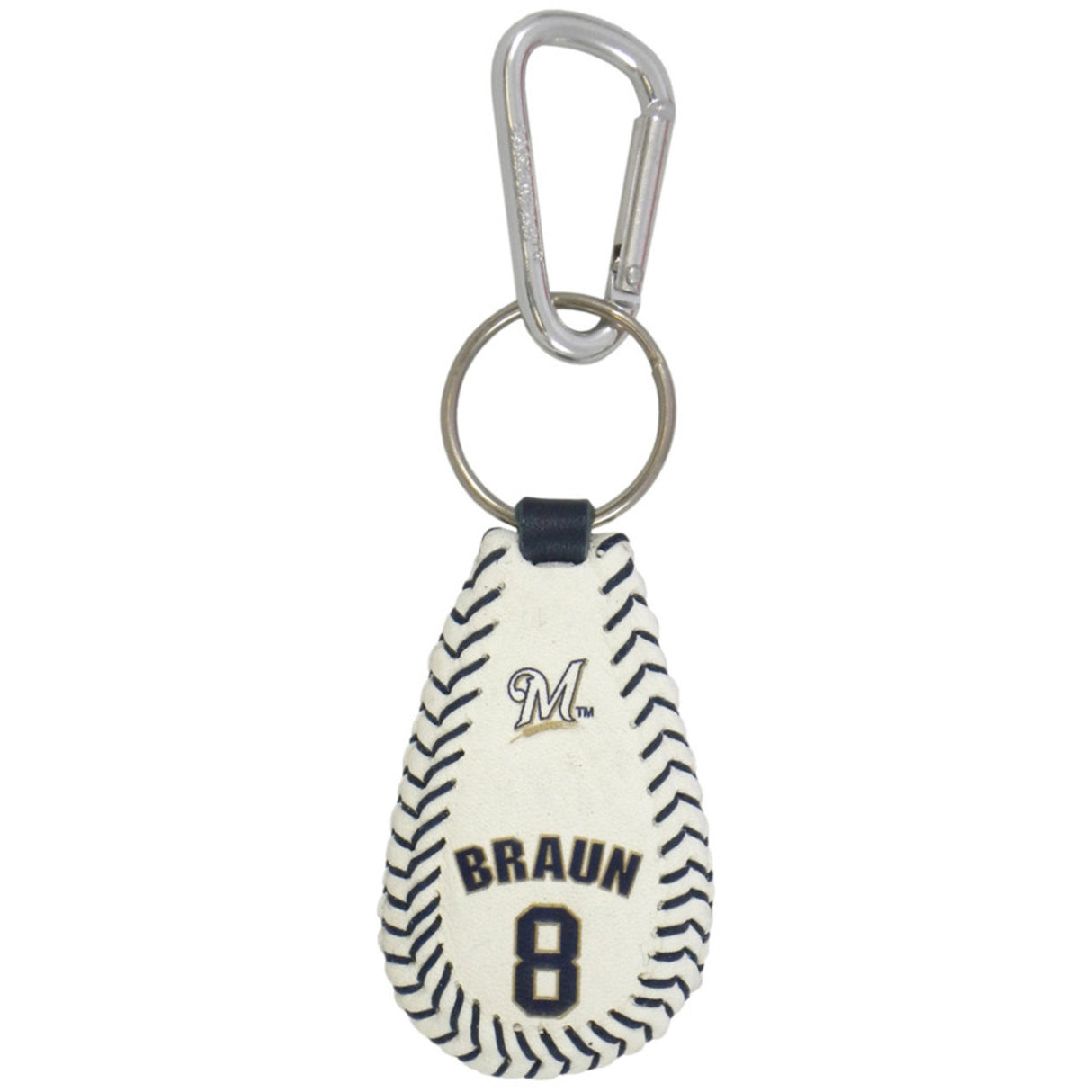 Gamewear Milwaukee Brewers Ryan Braun Classic Baseball Keychain Fan Gear MLB Milwaukee Brewers