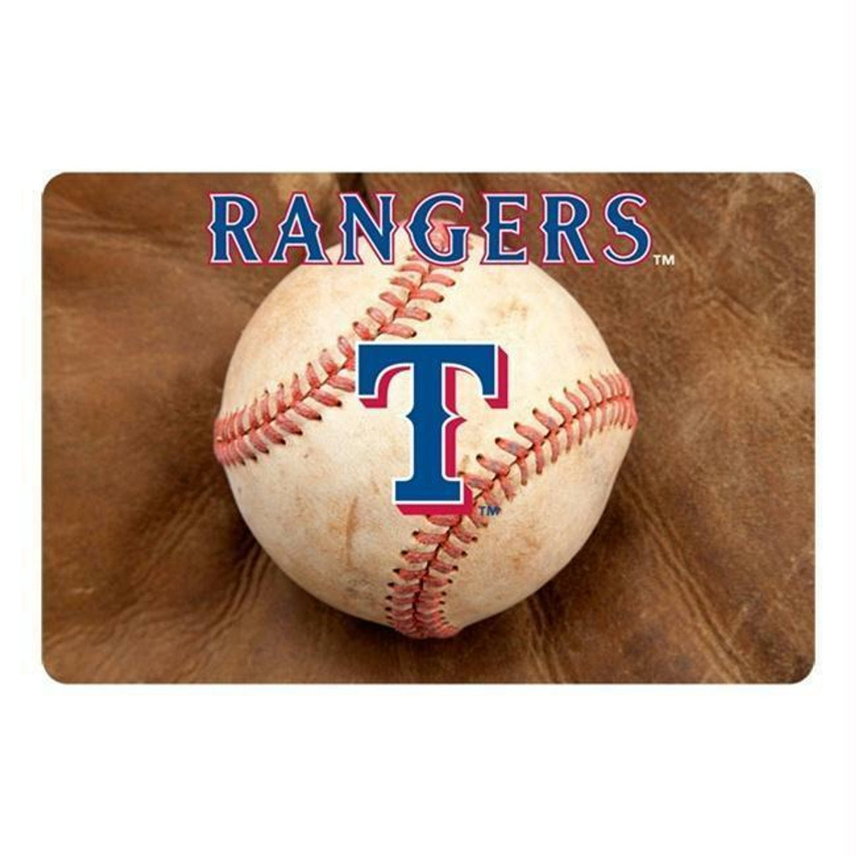 Gamewear Texas Rangers Classic Baseball Pet Bowl Mat Size Large Fan Gear MLB Texas Rangers