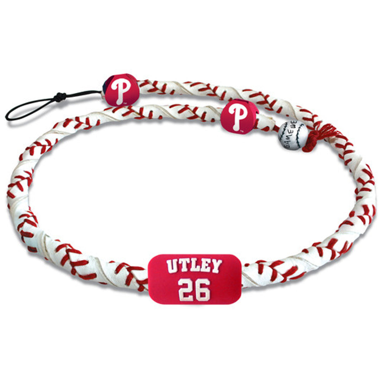 Gamewear Philadelphia Phillies Frozen Rope Chase Utley Classic Baseball Necklace Fan Gear MLB Philadelphia Phillies