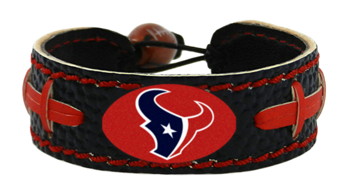 Gamewear Houston Texans Team Color Football Bracelet Fan Gear NFL Houston Texans