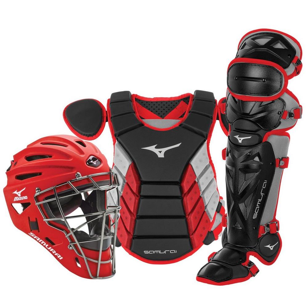 Mizuno Samurai Adult 15" Baseball Boxed Catcher's Gear Set Baseball Catcher's Protective Equipment All