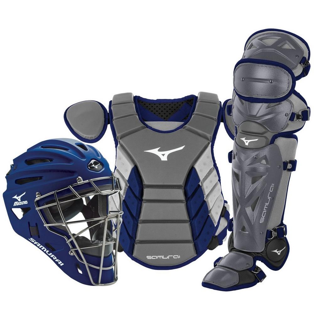 Mizuno Samurai Adult 15" Baseball Boxed Catcher's Gear Set Baseball Catcher's Protective Equipment All