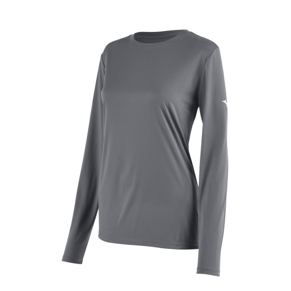 Women's Mizuno Long Sleeve Tee Womens Apparel Shirts & Tops