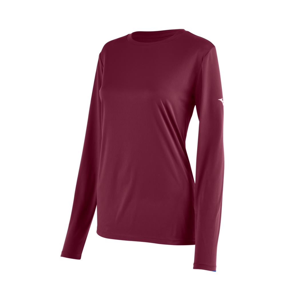 Women's Mizuno Long Sleeve Tee Womens Apparel Shirts & Tops