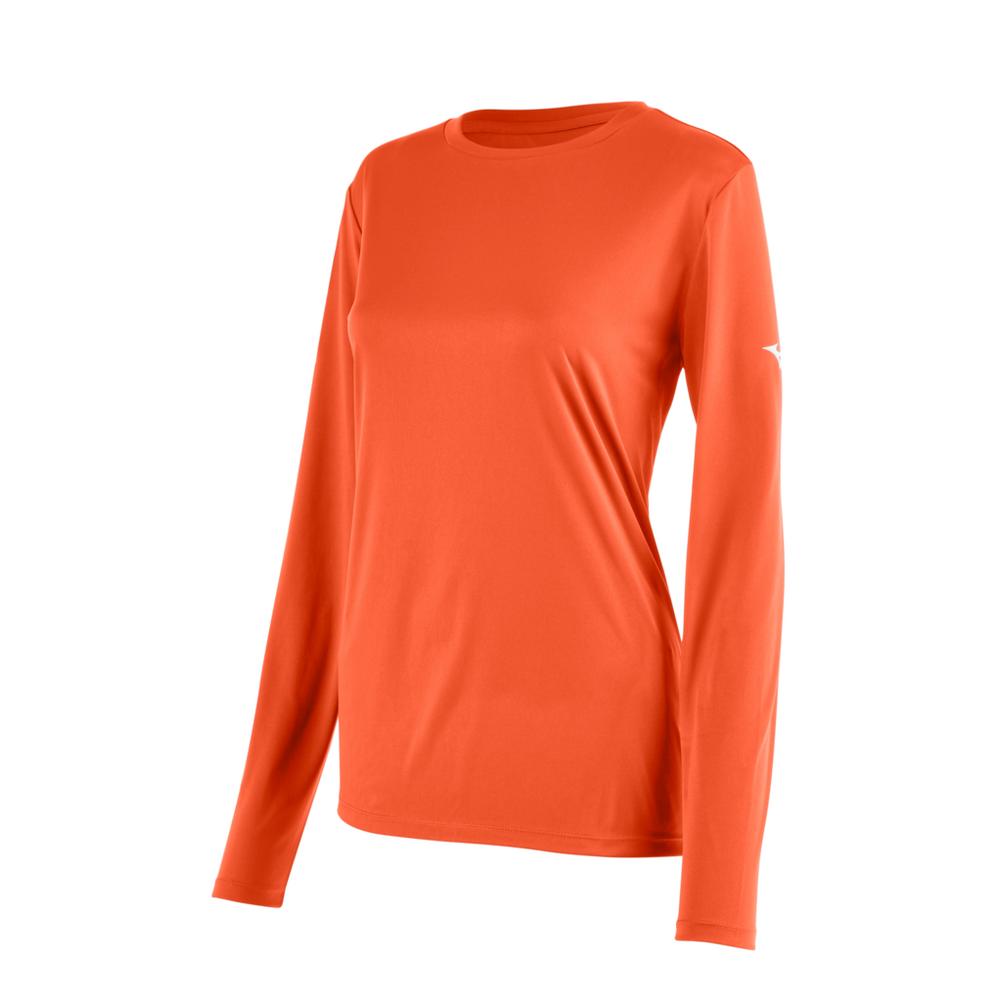 Women's Mizuno Long Sleeve Tee Womens Apparel Shirts & Tops