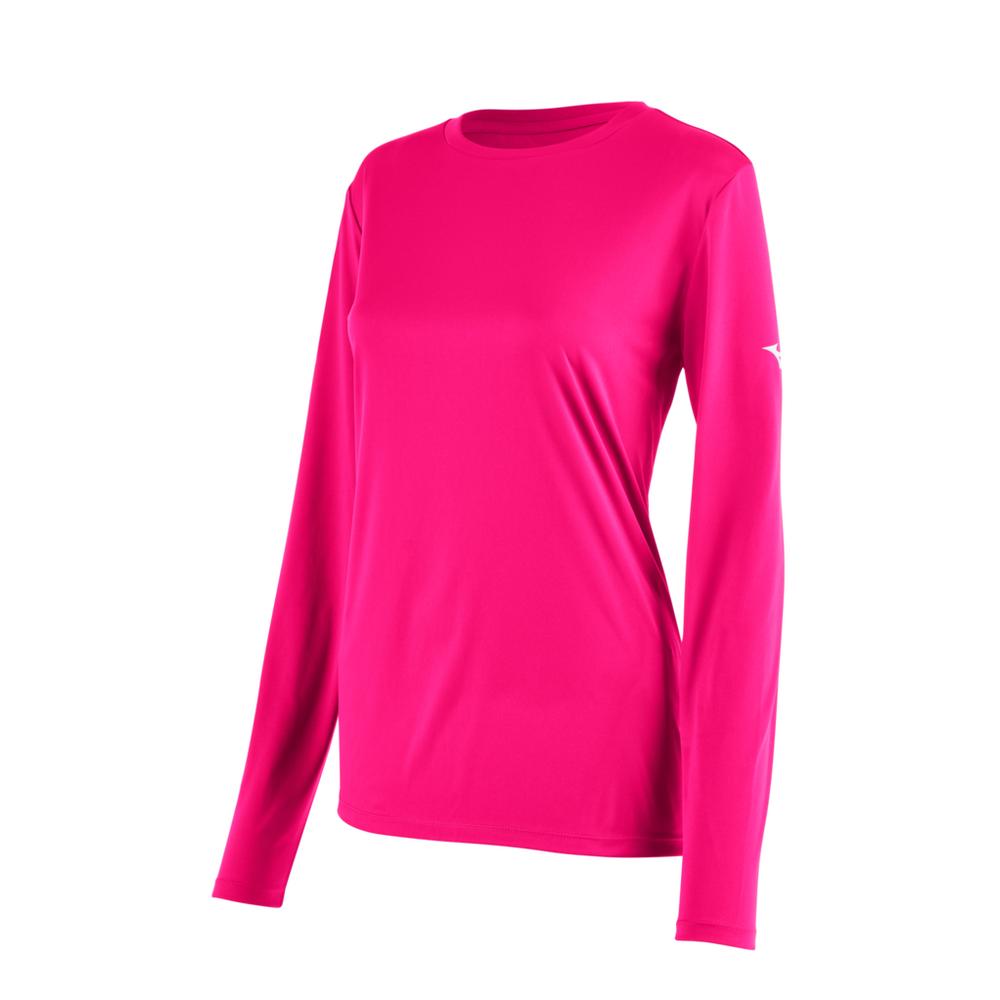 Women's Mizuno Long Sleeve Tee Womens Apparel Shirts & Tops