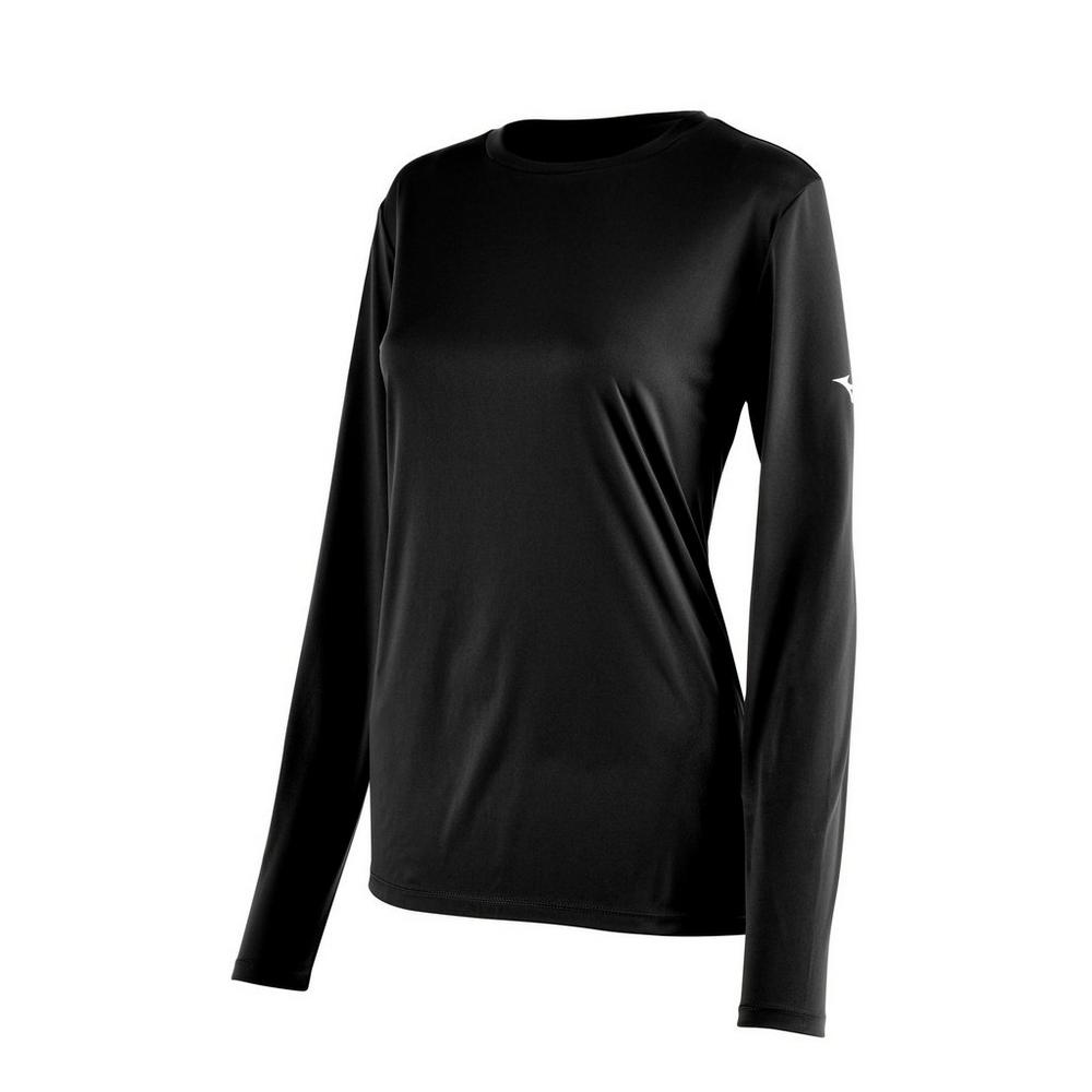 Women's Mizuno Long Sleeve Tee Womens Apparel Shirts & Tops