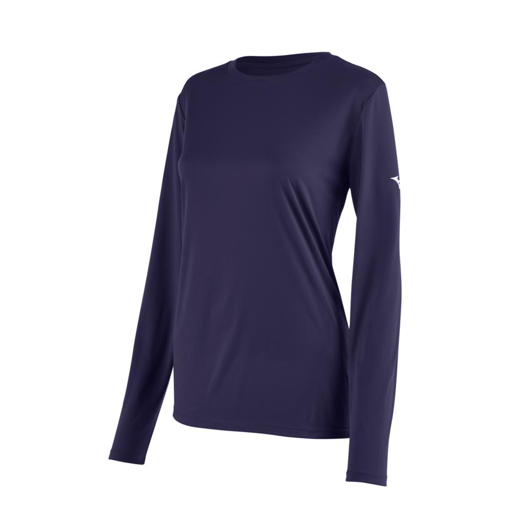 Women's Mizuno Long Sleeve Tee Womens Apparel Shirts & Tops