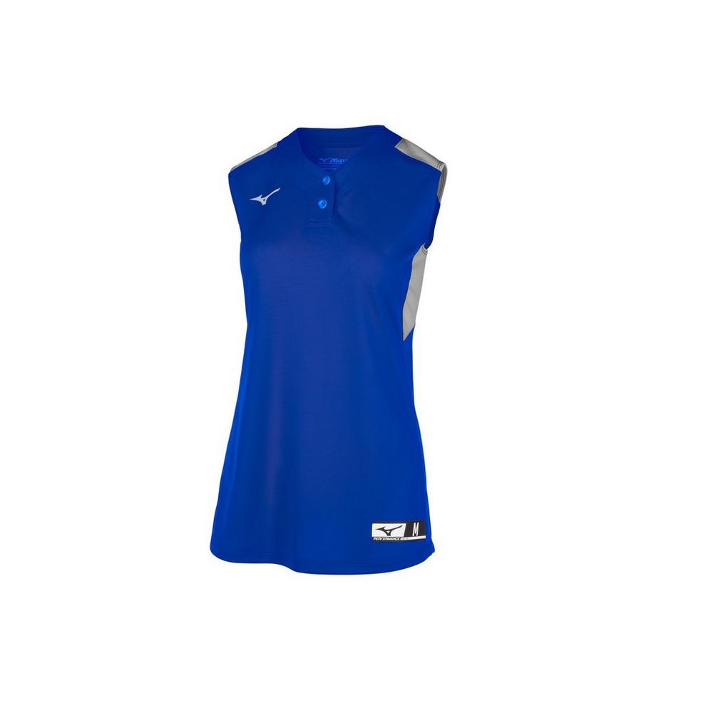 Mizuno Aerolite 2-Button Sleeveless Softball Jersey-1