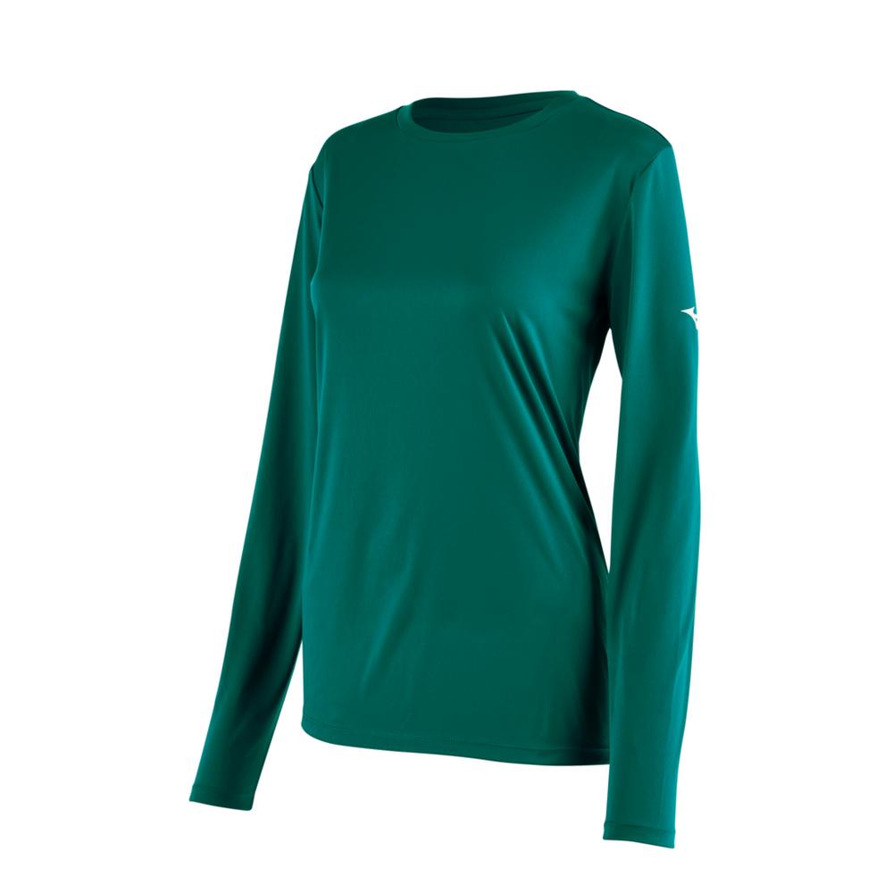 Women's Mizuno Long Sleeve Tee Womens Apparel Shirts & Tops