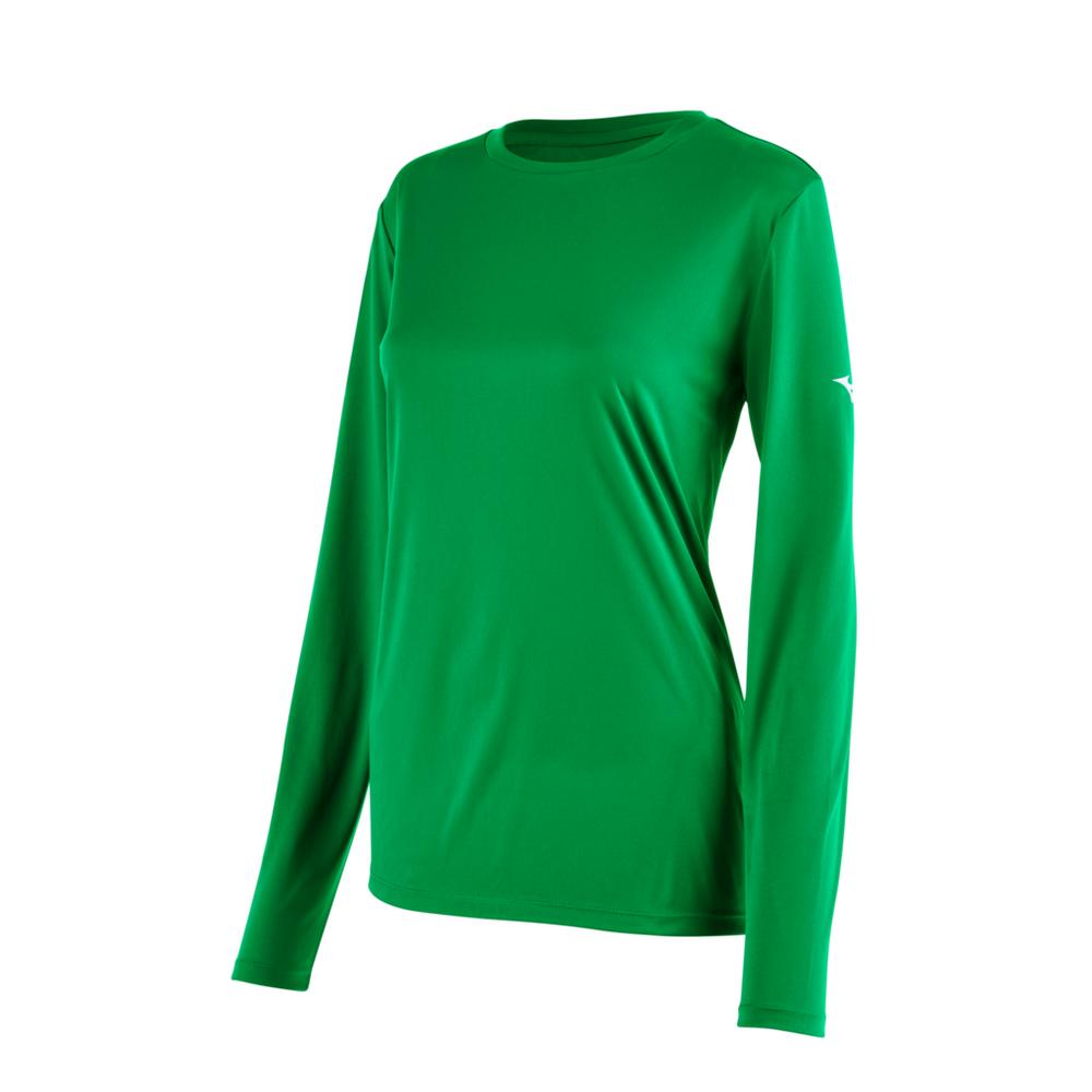 Women's Mizuno Long Sleeve Tee Womens Apparel Shirts & Tops