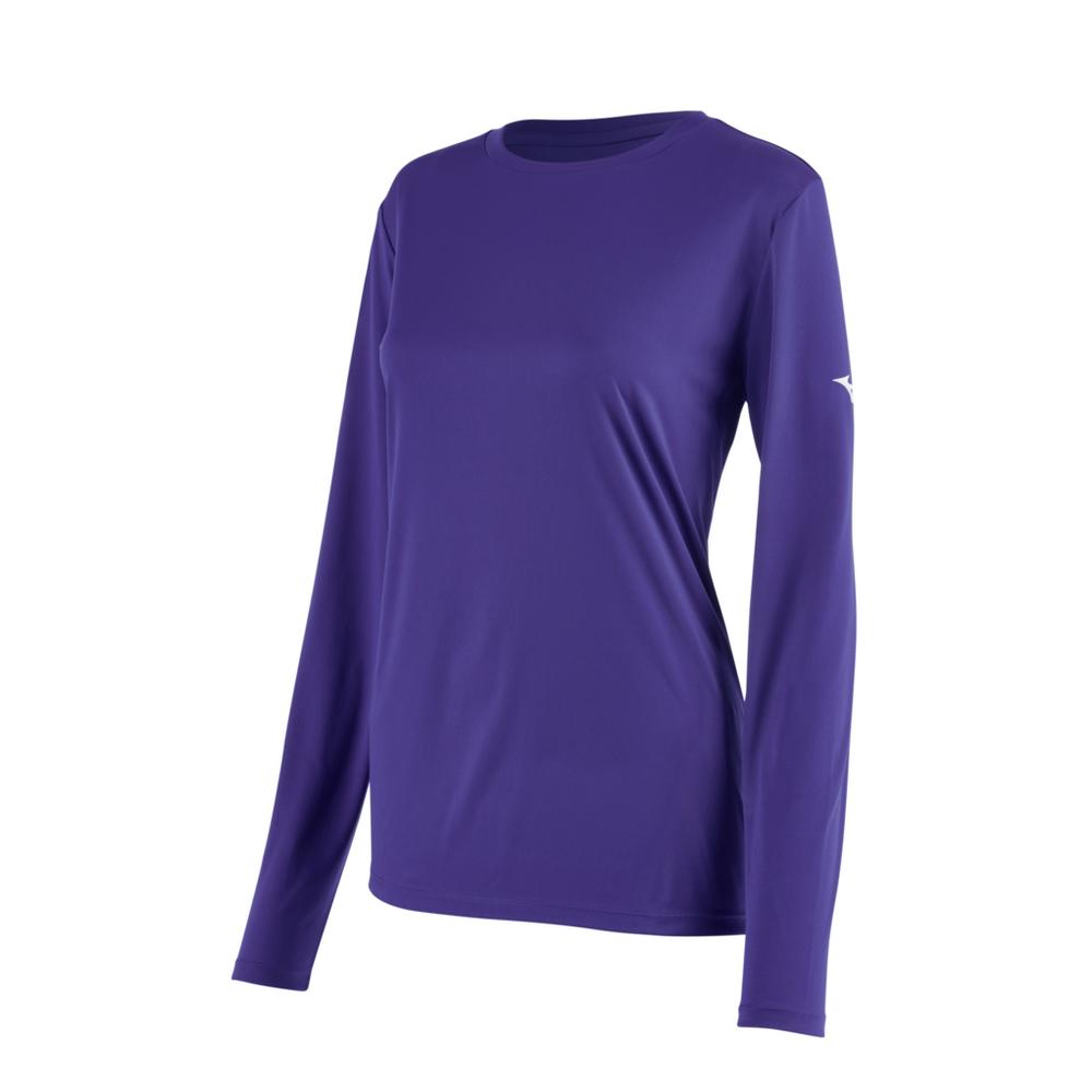 Women's Mizuno Long Sleeve Tee Womens Apparel Shirts & Tops