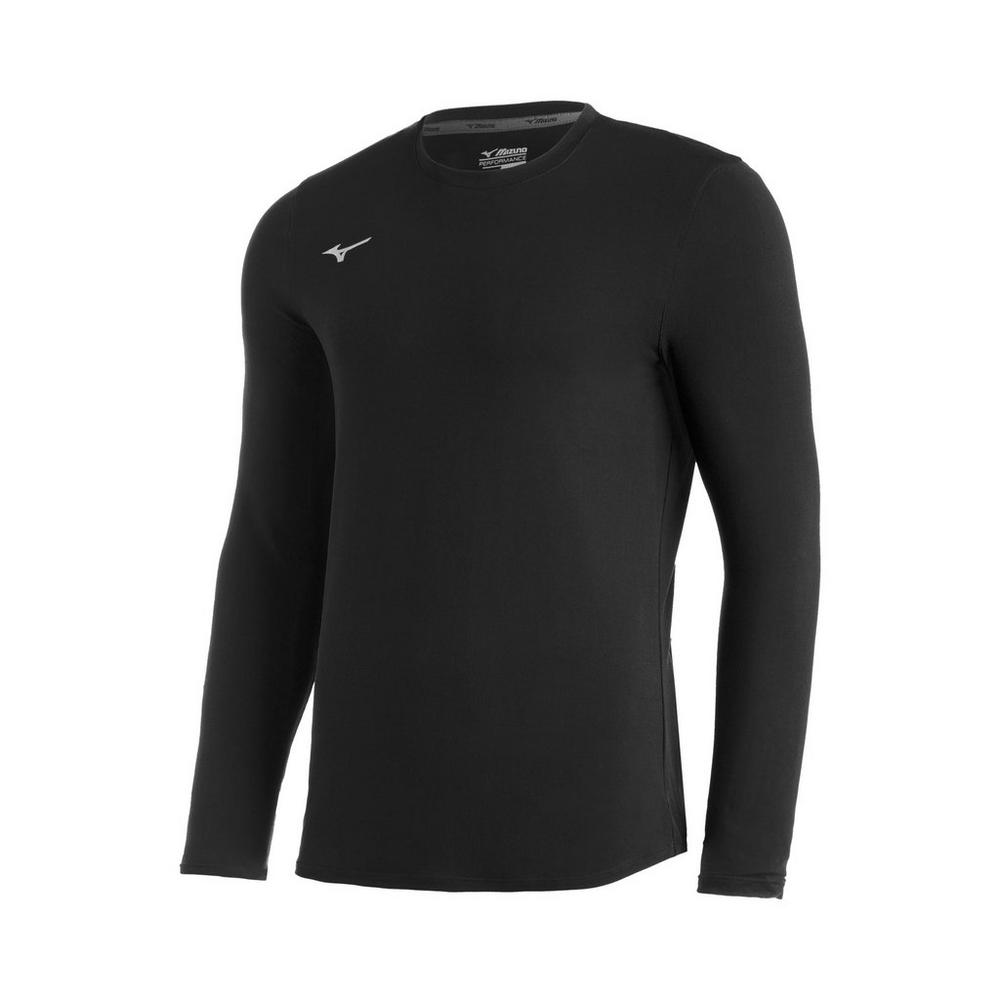 Mizuno Youth Comp Diamond Long Sleeve Crew Youth Apparel Shirts & Tops
