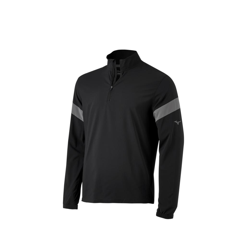 Mizuno Men's Long Sleeve Hitting Jacket Baseball Cage Jackets All