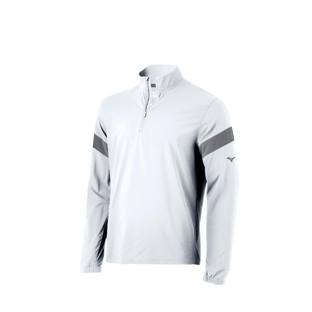 Mizuno Men's Long Sleeve Hitting Jacket Baseball Cage Jackets All