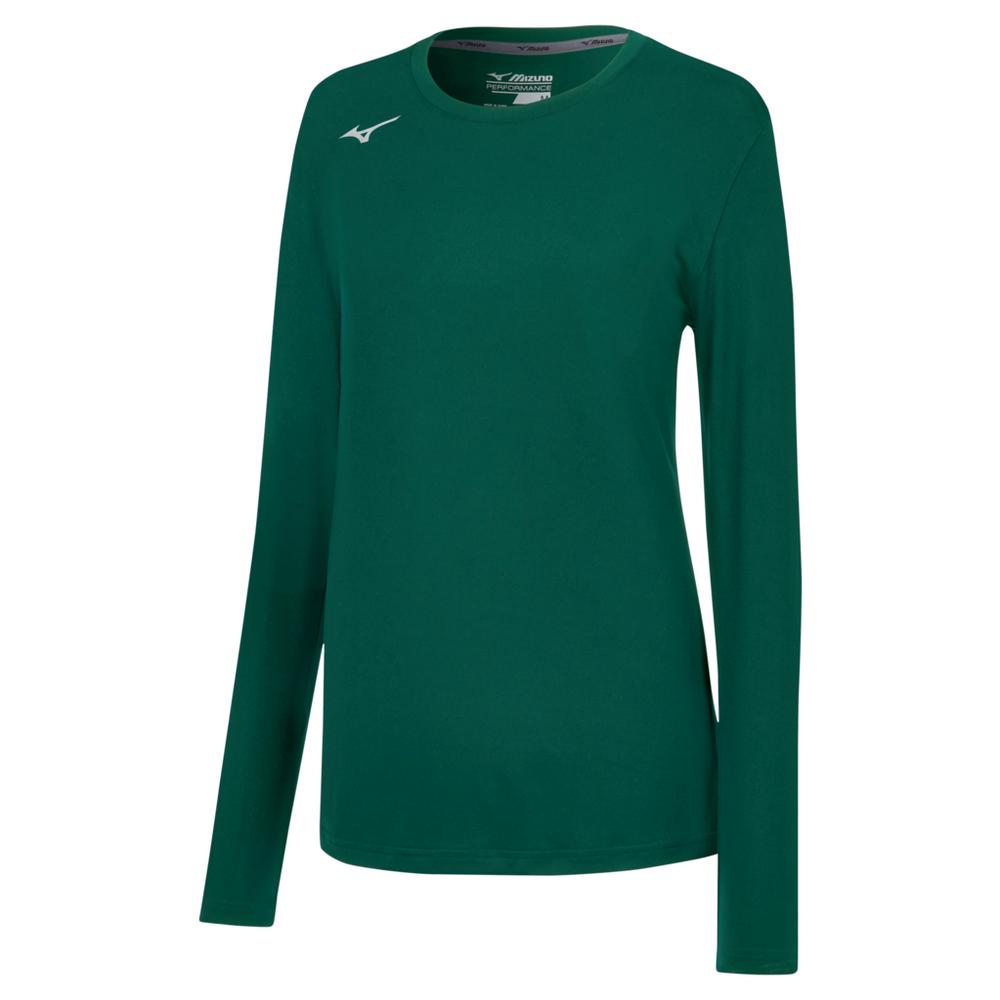 Mizuno Youth Girl's Long Sleeve Attack Tee Volleyball Apparel All