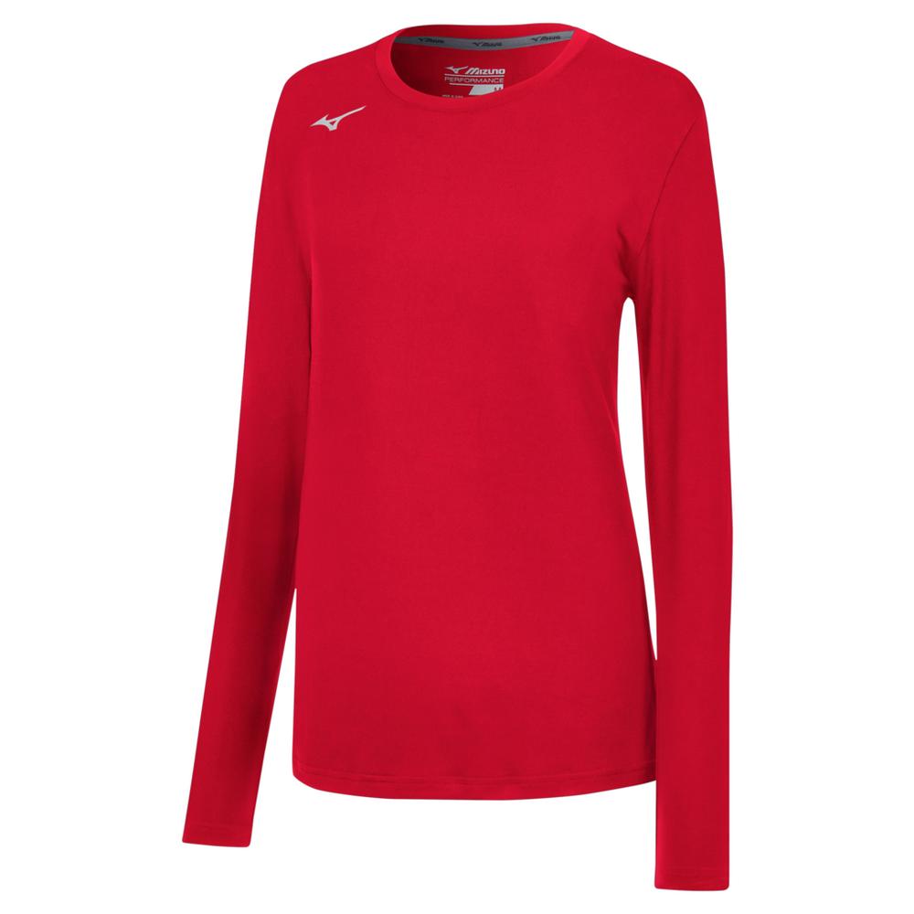 Mizuno Youth Girl's Long Sleeve Attack Tee Volleyball Apparel All