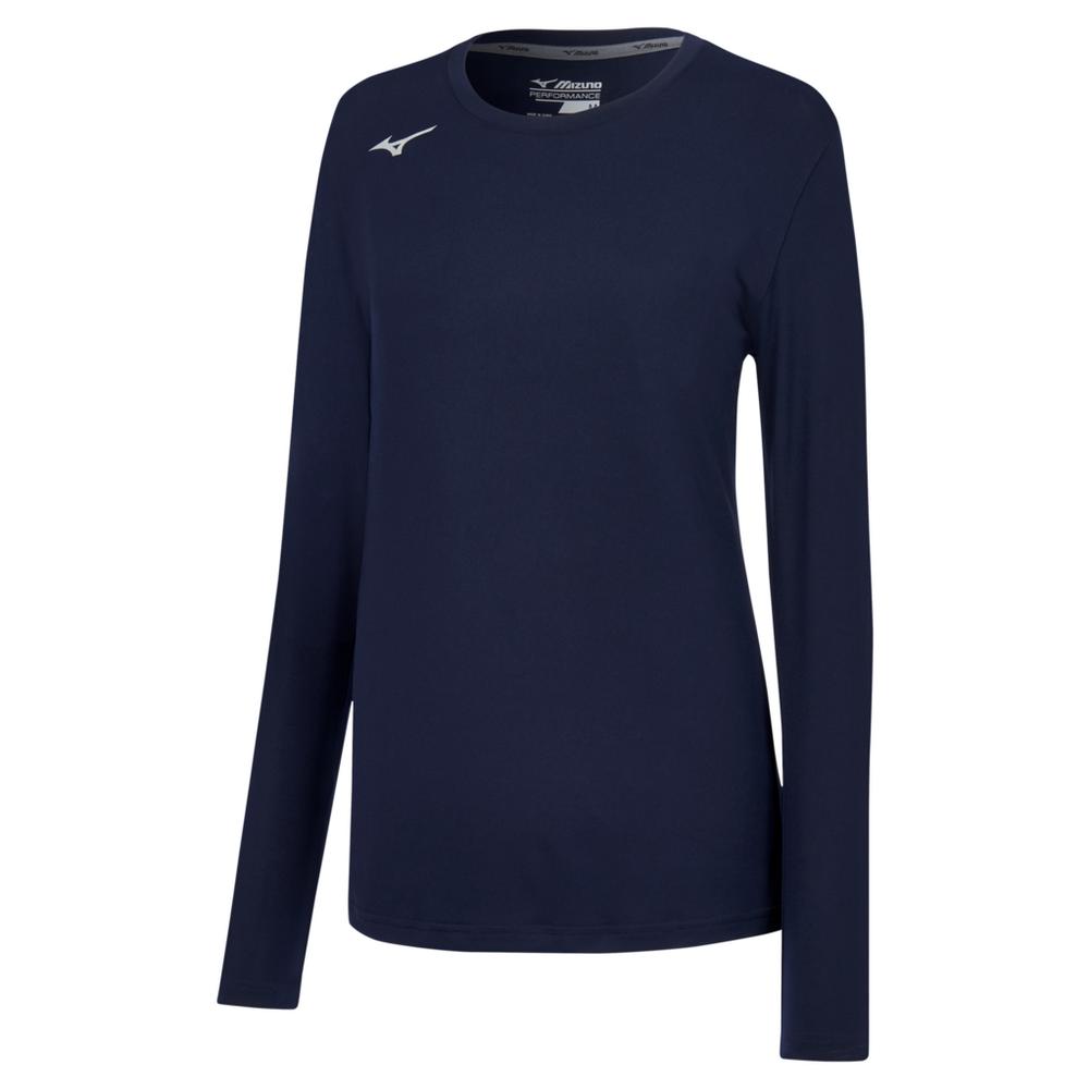 Mizuno Youth Girl's Long Sleeve Attack Tee Volleyball Apparel All
