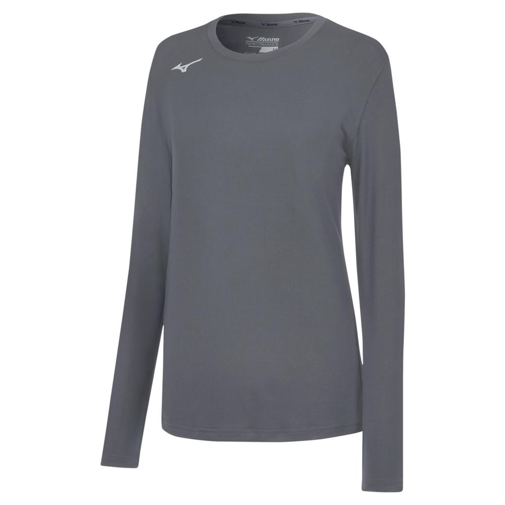 Mizuno Youth Girl's Long Sleeve Attack Tee Volleyball Apparel All
