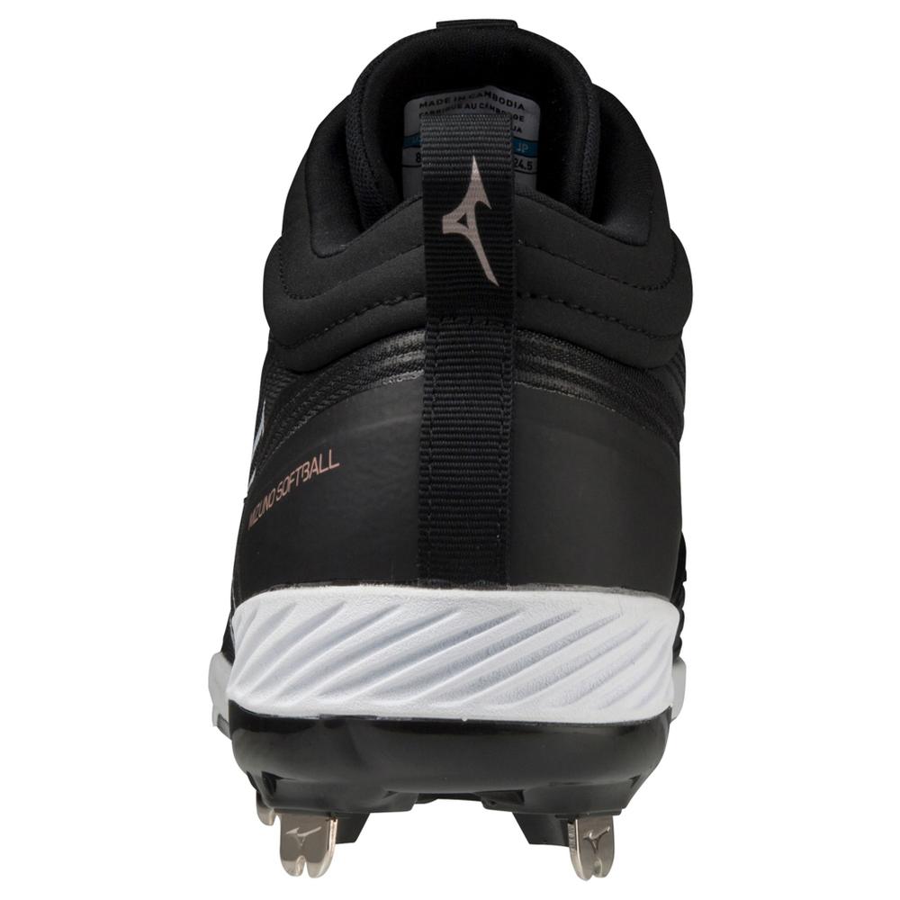 Mizuno Sweep 6 Mid Women's Metal Softball Cleat Softball Footwear All