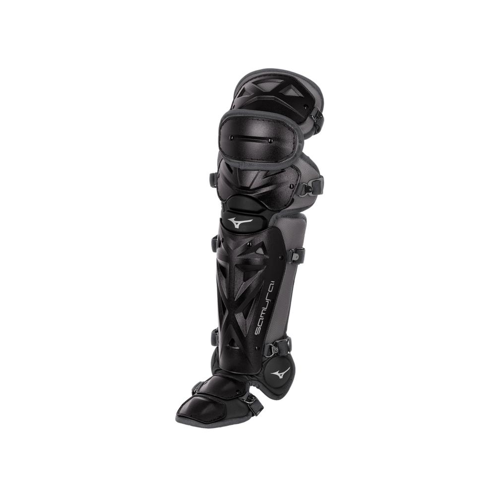 Mizuno Samurai Adult Baseball Shin Guards 15.5" Baseball Catcher's Protective Equipment All