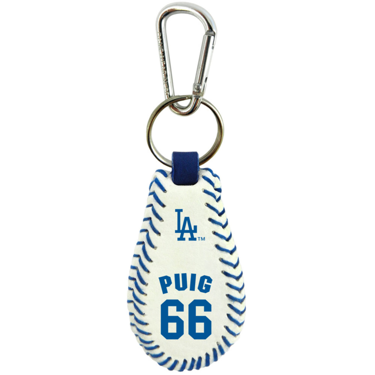 Gamewear Los Angeles Dodgers Yasiel Puig Team Color Baseball Keychain Fan Gear MLB Los Angeles Dodgers