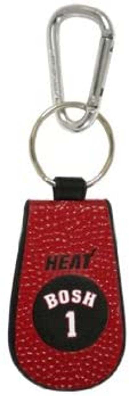 Gamewear Miami Heat Team Color Chris Bosh Basketball Keychain Fan Gear NBA Miami Heat