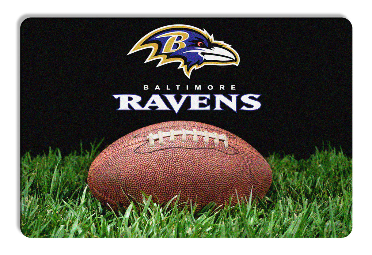 Gamewear Baltimore Ravens Classic NFL Football Pet Bowl Mat Size Large Fan Gear NFL Baltimore Ravens