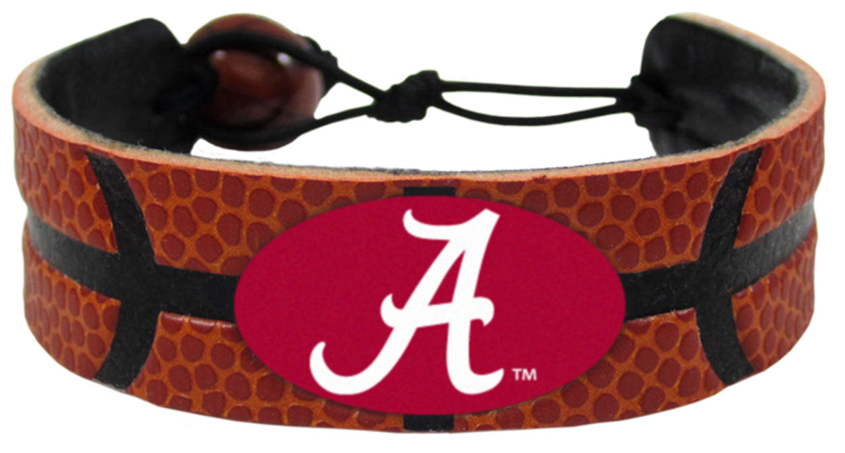 Gamewear Alabama Crimson Tide Alternate A Logo Classic Basketball Bracelet Fan Gear NCAA Alabama Crimson Tide