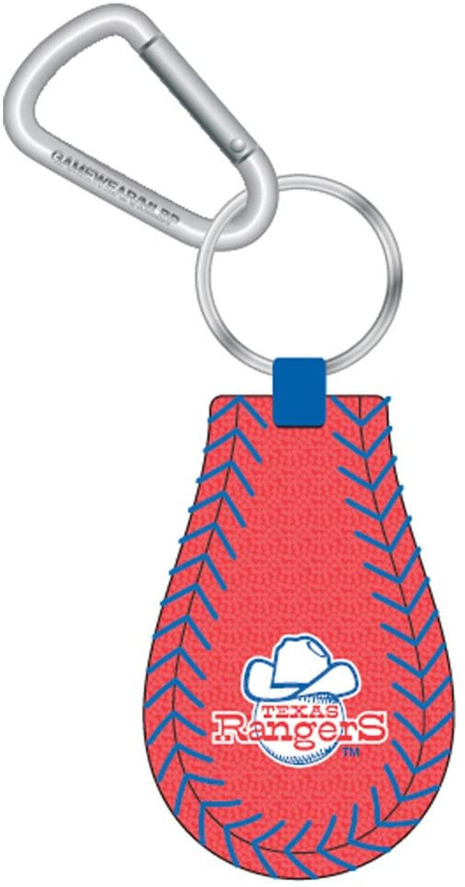 Gamewear Texas Rangers Team Color Retro 1981 Cowboy Hat Logo Baseball Keychain Fan Gear MLB Texas Rangers