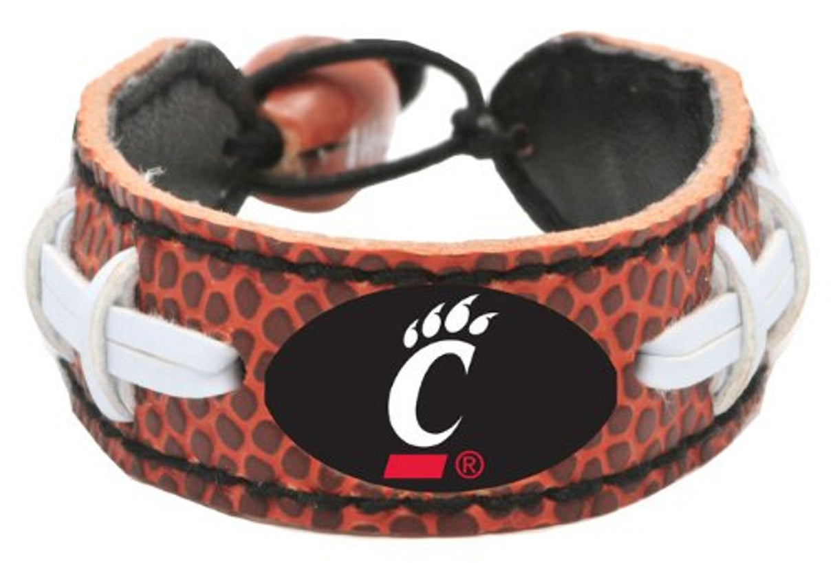 Gamewear Cincinnati Bearcats Classic Football Bracelet Fan Gear NCAA Cincinnati Bearcats