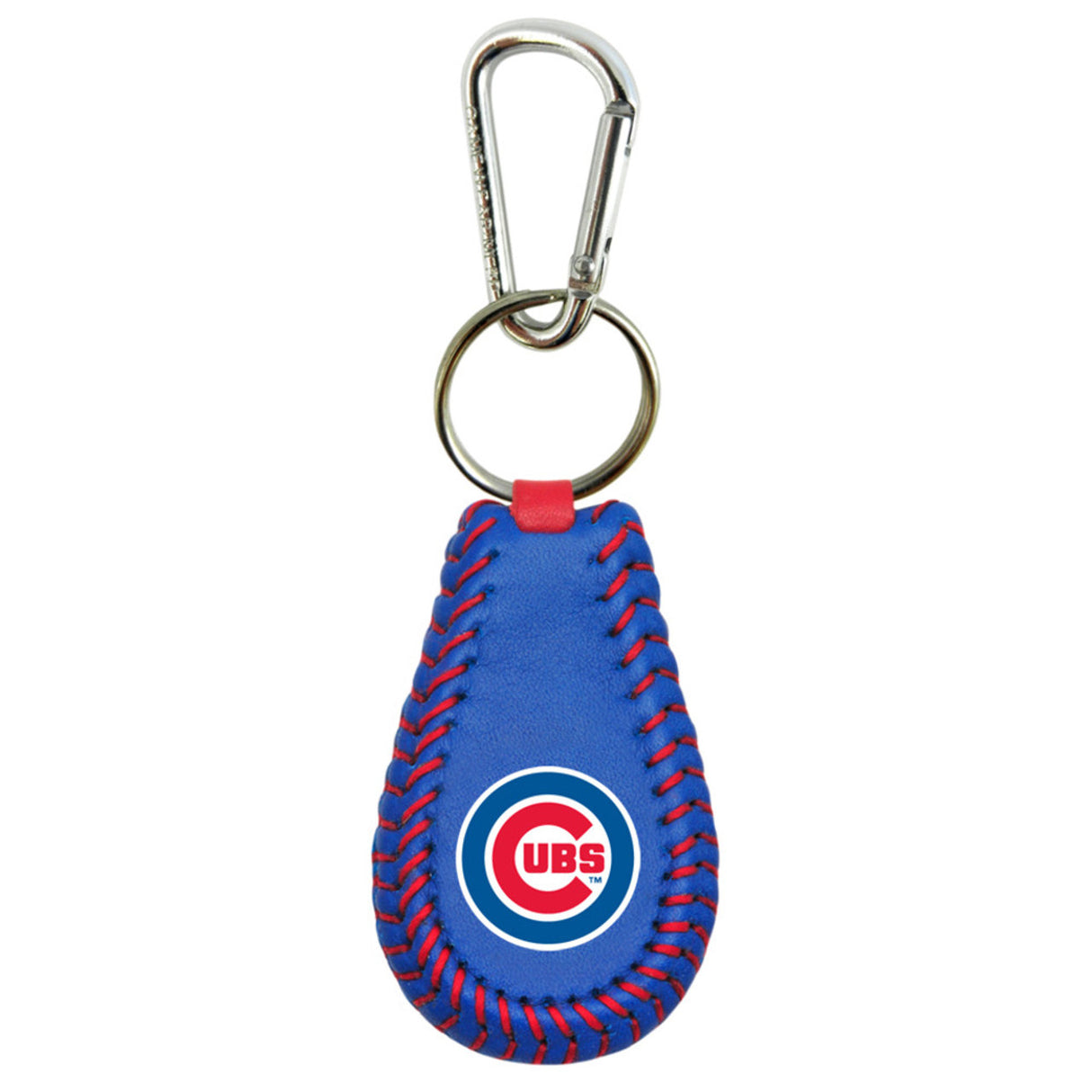 Gamewear Chicago Cubs Team Color Baseball Keychain Fan Gear MLB Chicago Cubs